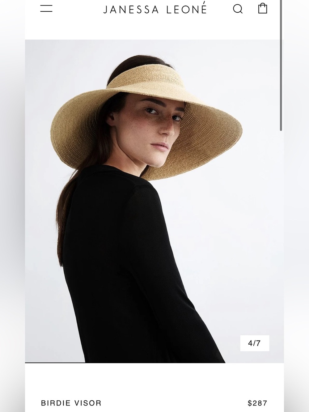 Janessa Leoné
Birdie Packable Wide Brim Straw Visor
$287 like new Color:Natural
